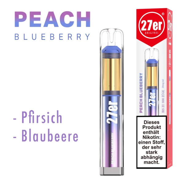 27er VAPE - Peach Blueberry